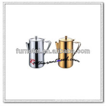 T147 2000ml Aço inoxidável / Pitcher dourado com lábio articulado